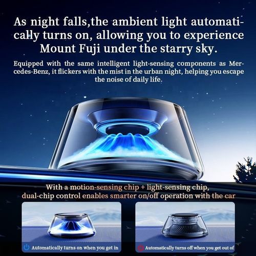 Hot Selling Solar Energy Smart Car Air Freshener Diffuser Cloud View Car Dashboard Perfume Accessories Aromatherapy Diffuser