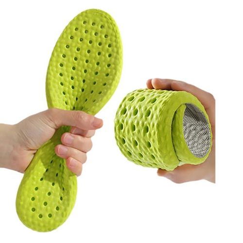 Sport Insole Casual Antibacterial, Odor Proof, High Elasticity and Shock Absorption White Shoes Suitable for Wide Forefoot