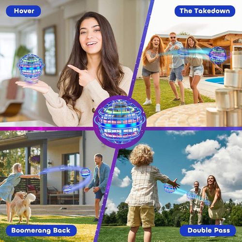 Flying Orb Ball Hand Controlled Mini Drone Outdoor Toys for Kids Adults Birthday Gift Cool Stuff for Boys