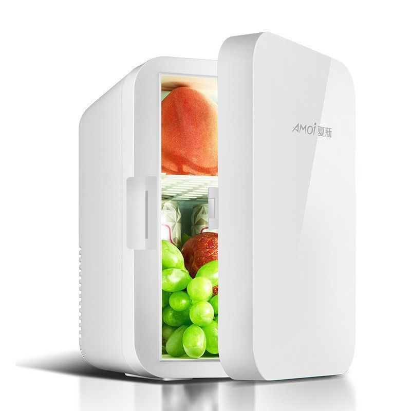 8L Mini Car Refrigerator Single Student Dormitory Household Cosmetics Freezer Semiconductor Car Fridges Cooling Heating Modes