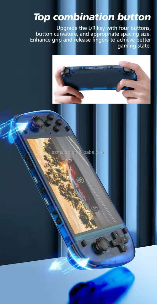 R50S Handheld Game Consoles 5.1 Inch IPS Screen Linux System ARKOS PSP 64GB Built-in 10000+Games Retro Video Game Consoles
