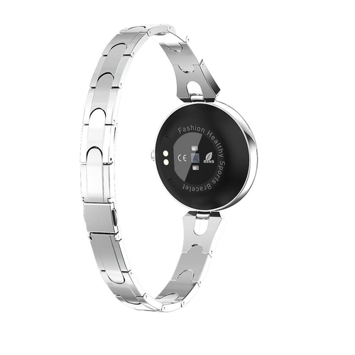 Classic Women Smart Bracelet Blood Pressure Heart Rate Monitor Dress Watches Tracker for Lady Round Screen Gift Smart Watch