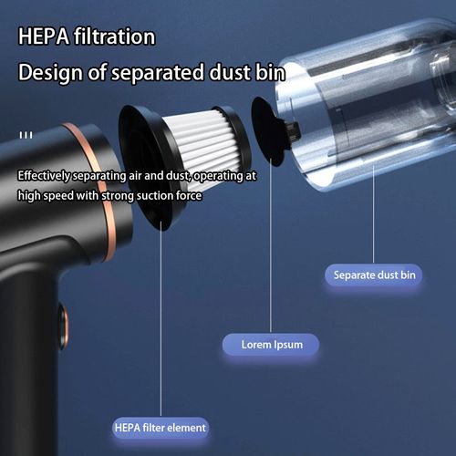 3 in 1 Multi-function Vacuum Cleaner, Cordless Handheld Mini Vacuum Cleaner , Can Blow, Can Vacuum, Can Vacuum Empty (For Car, Home, Office Cleaning) Portable Cordless Blower Vacuum Cleaner