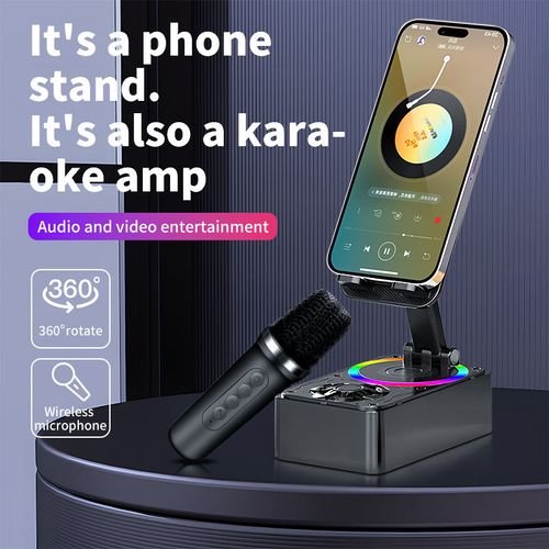 Portable Speaker With Wireless Charging and Holder Function Mobile Phone Wireless Sensor