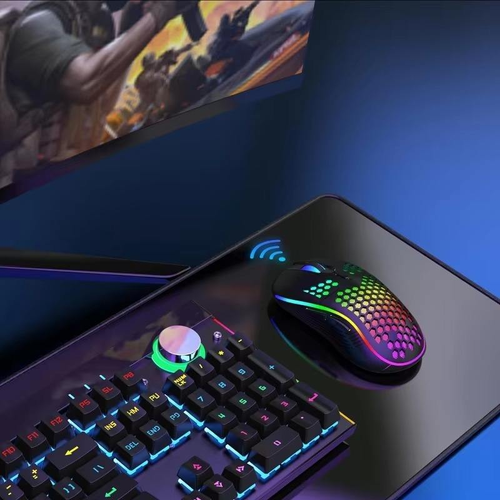 2025 New 6d 7200dpi Optical Sensor Rgb Backlight Game Mouse Lightweight Ergonomic Mice Wireless Gaming Mouse for Computer Laptop