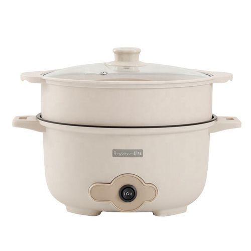 Large Capacity 3L Integrated Electric Pot Cooking Household Multifunctional Non-Stick Electric Skillet