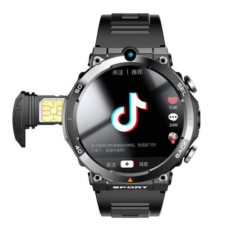 2025 New Arrival 4G 5G Smart Watch H10 WiFi GPS Dual Camera Video Call NFC 2+16GB 900MAH Battery Android Smart Watch