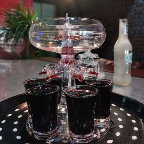 Shot Holder 6 And Beer Liquor Wine Whisky Rack Glass Dispenser