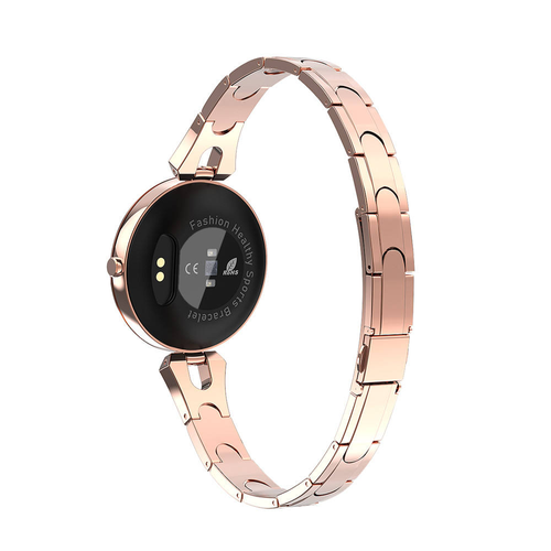 Classic Women Smart Bracelet Blood Pressure Heart Rate Monitor Dress Watches Tracker for Lady Round Screen Gift Smart Watch
