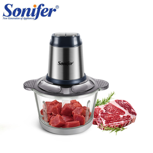 Sonifer SF-8078 Household 300w 2 Speed Motor 1.8L Bowl Multi Function Meat Vegetable Food Chopper Electric