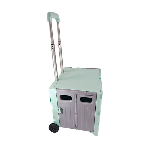 Black White Handle Carts Utility Folding Pet Stroller Plastic Storage Cart Trolley Walking Camping Market Shop 4 8 Wheels