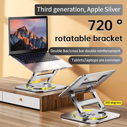 Aluminum Alloy Creative Rotating Lifting Bracket Flexible Desk Stand for Phone iPad Laptop Desktop