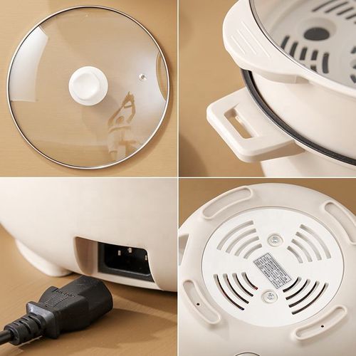 Large Capacity 3L Integrated Electric Pot Cooking Household Multifunctional Non-Stick Electric Skillet
