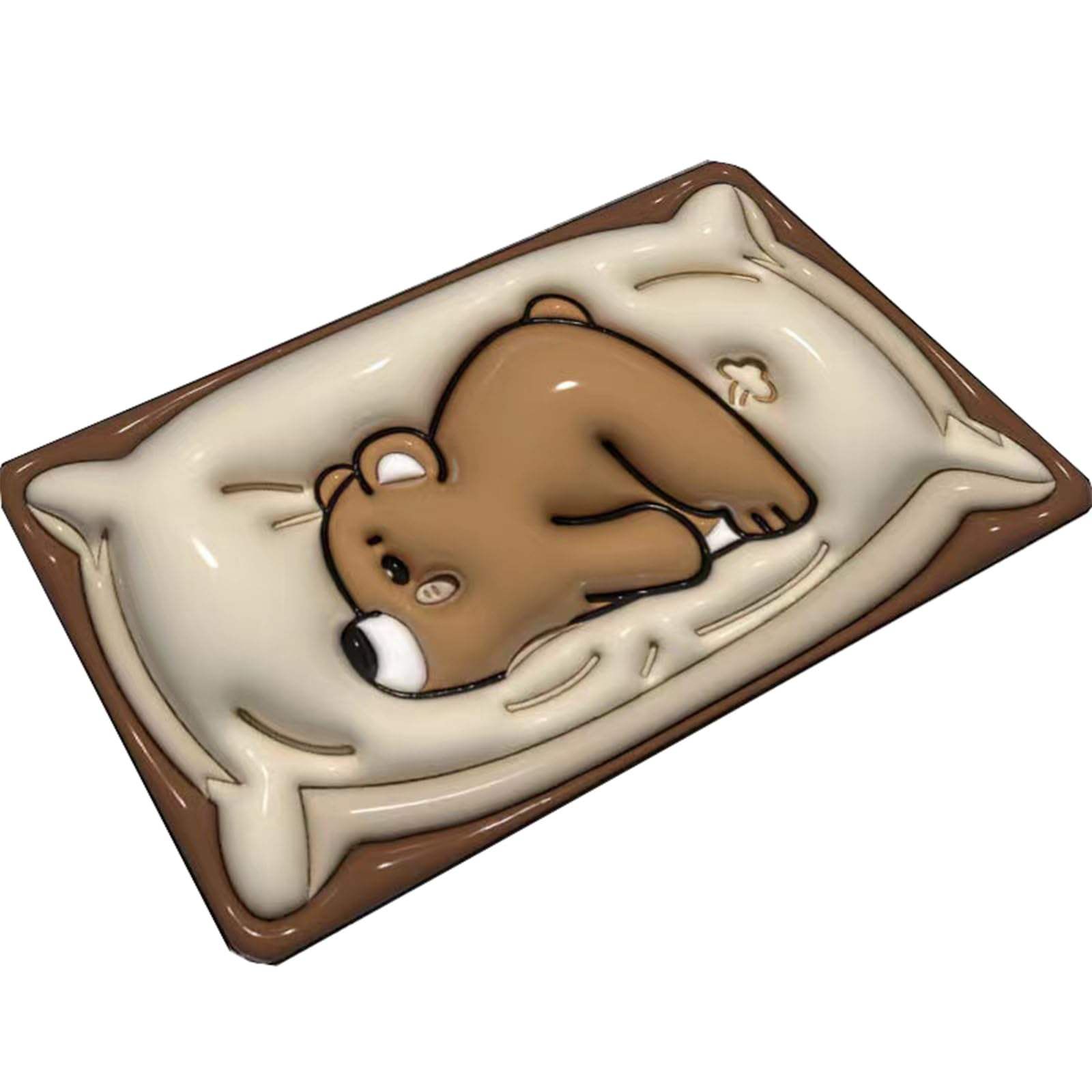 Custom 3D Printed Cartoon Bath Non-slip Mat Super Absorbent Diatom Mud Bath Rug