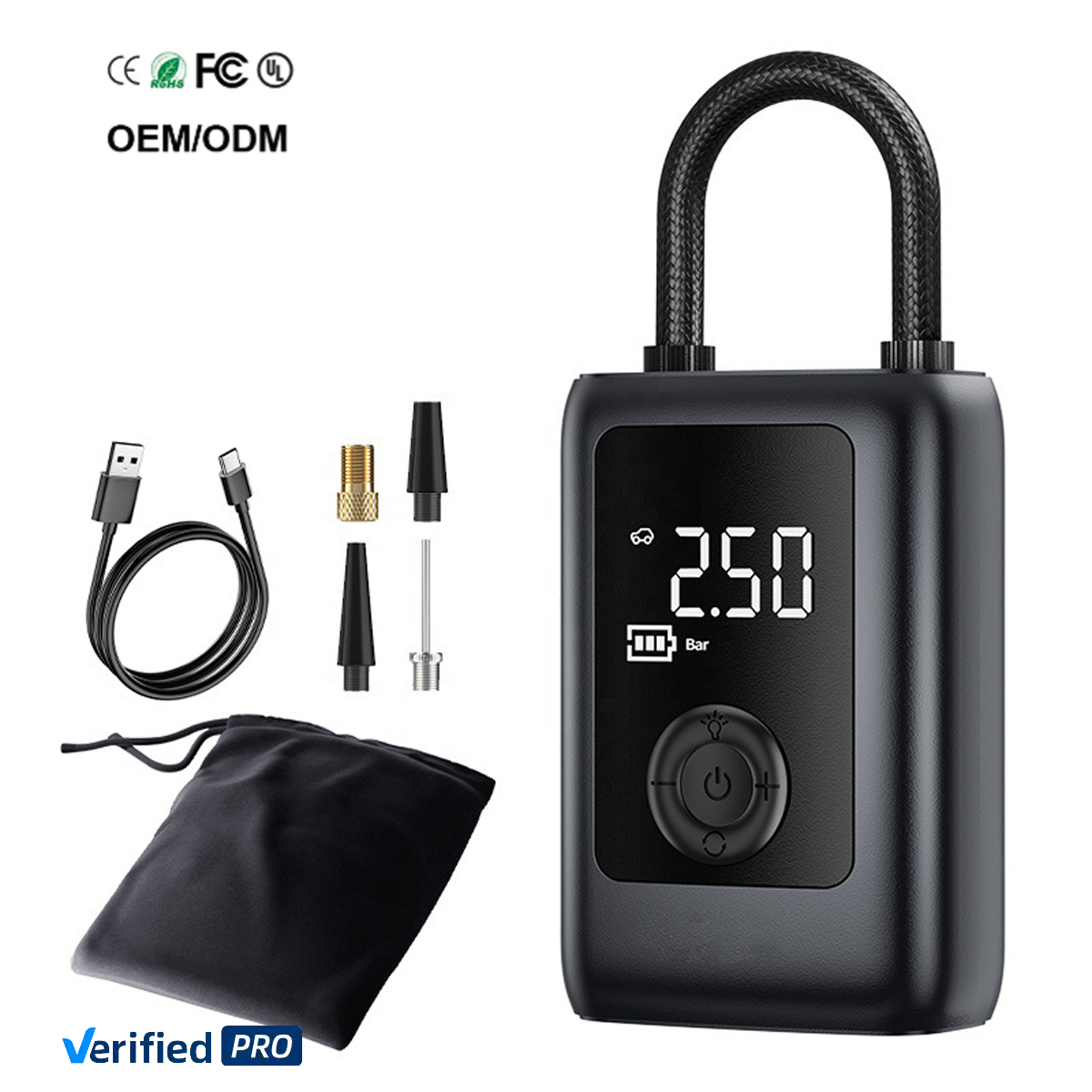 4000mAh Portable Electric Tire Inflators Air Compressor Car Inflator Pump for Car Bicycle Motorcycle Tyre Inflation