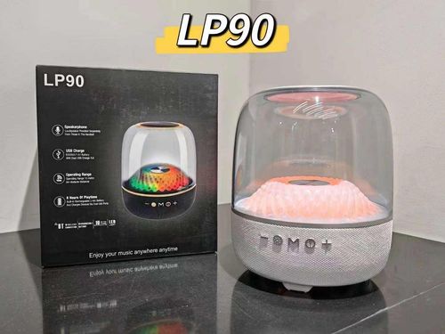 LP90  Glass  style wireless Blue-tooth speaker home high quality subwoofer home desktop audio
