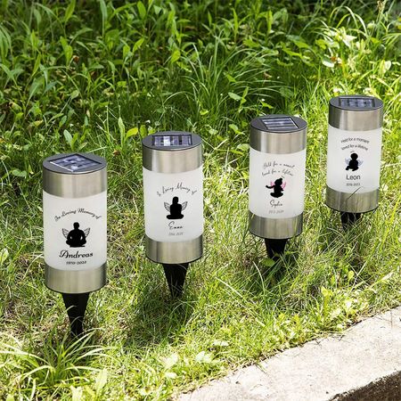 Personalized Angel Solar Garden Light
