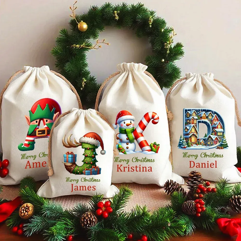 Santa's Little Helper – Personalized Christmas Gift Bag