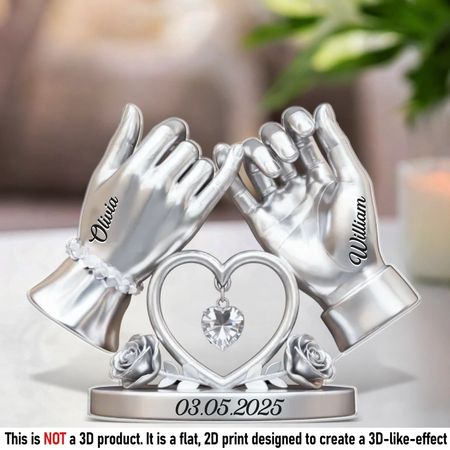 Custom Acrylic Plaque - Personalized Anniversary Wedding Gifts For Husband And Wife, Him And Her - Our Forever Love Story