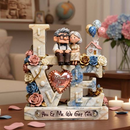 You & Me We Got This - Personalized Couple Custom Shaped Acrylic Plaque