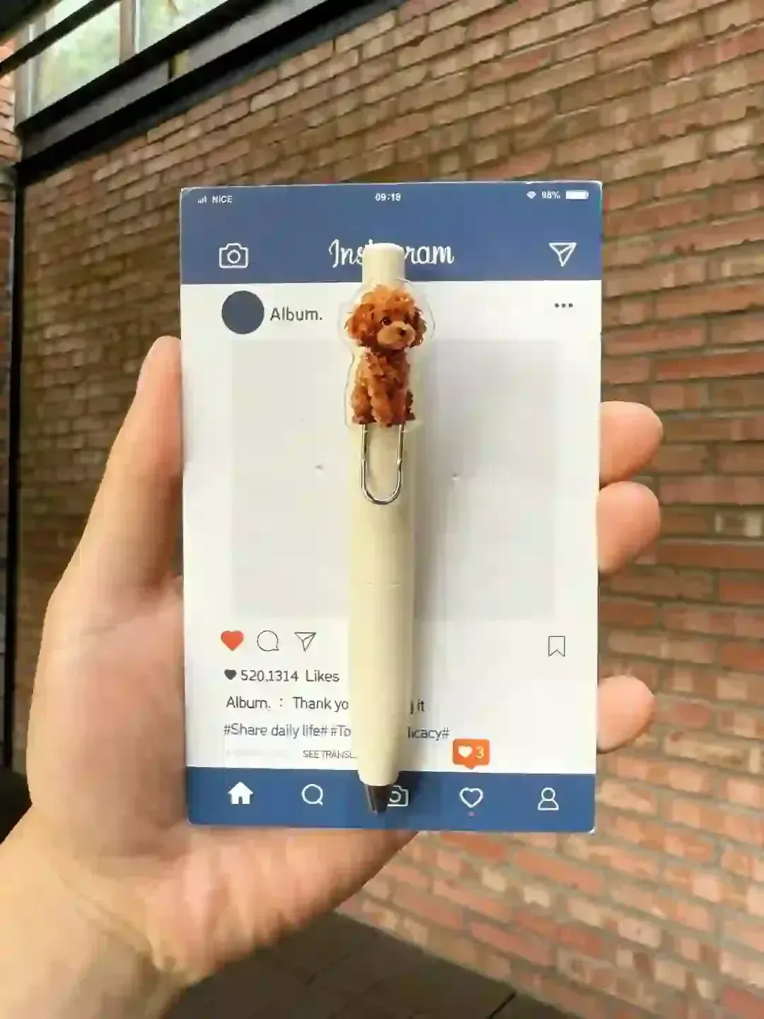 Custom Pet Portrait Animated Acrylic Pen