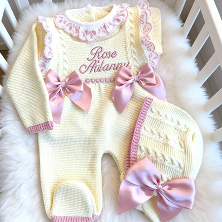 Ultra-Soft Knitted Baby Take-Home Outfit