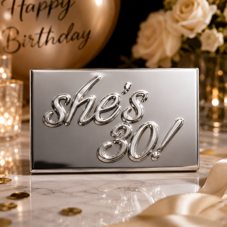 Personalized Milestone Birthday Matchbox – Custom Chrome Keepsake Gift