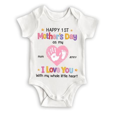 I Love You - Personalized Custom Baby Onesie