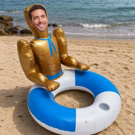 Personalized Face Pool Float – Funny Custom Portrait Inflatable Summer Float