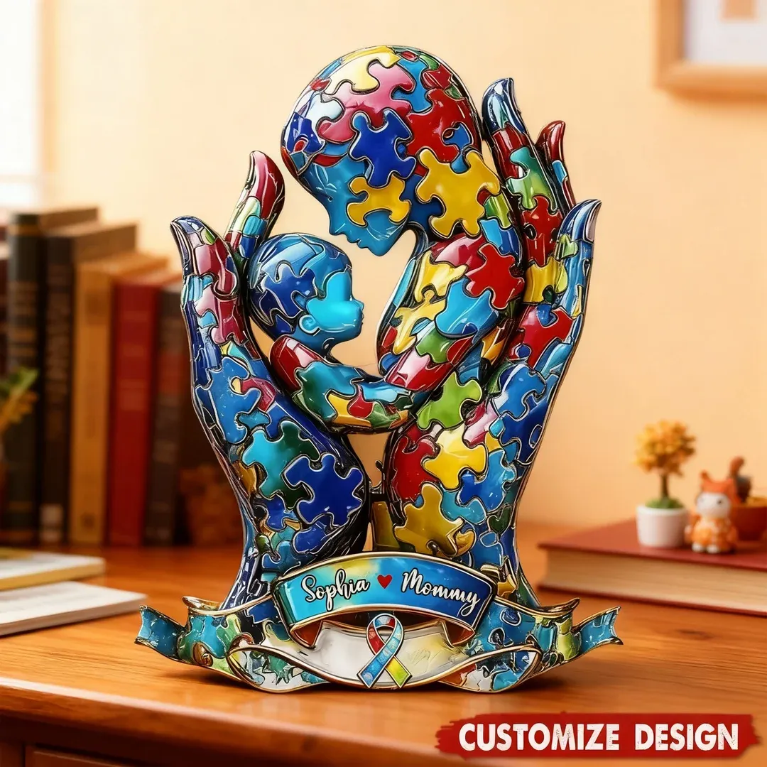 Family Ties Commemorative Plaque - Personalized Acrylic Gift for Parents, Grandparents, and Children