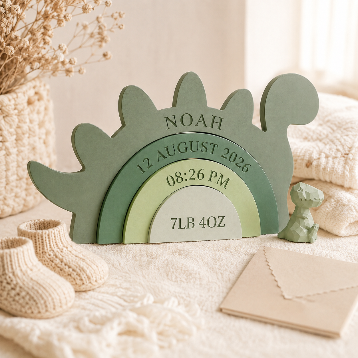 Personalized newborn birth keepsake gift