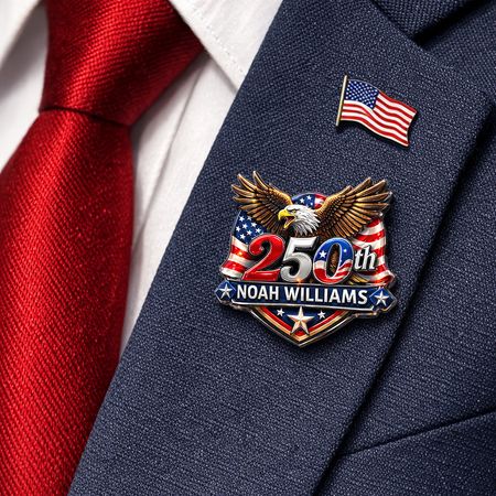 250th Anniversary 1776-2026 Eagle USA Semiquincentennial Patriotic Acrylic Pin