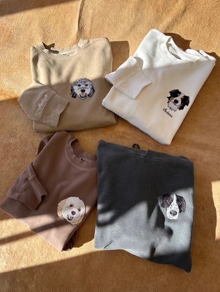 Personalized Pet Portrait Embroidered Sweatshirt