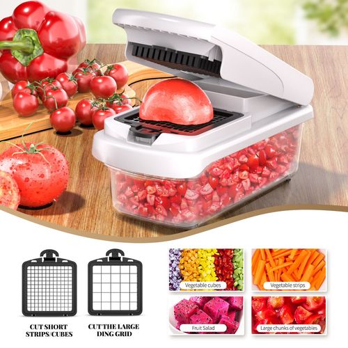 14 in 1 Multi-functional Vegetable Slicer and Chopper Dicer with Container