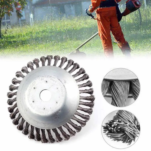 🔥Steel Wire Wheel Garden Weed Brush