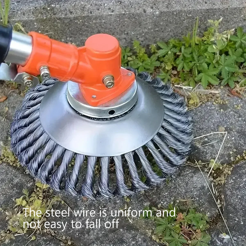 🔥Steel Wire Wheel Garden Weed Brush