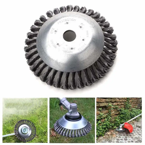 🔥Steel Wire Wheel Garden Weed Brush
