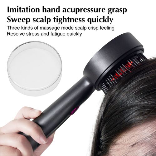 XBH Trend 2025 Electric Hair Scalp Massager Brush for Hair Growth Oil Applicator Massage Comb Anti Hair Loss Red Light Devices
