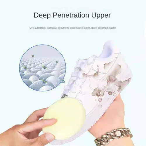 White shoes, casual shoes, sports shoes, waterless cleaning and stain remover