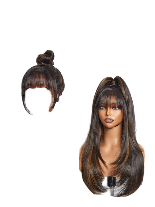Double Drawn Virgin Hair Wig Glueless Hd Lace Wig Real Straight Human Hair Lace Bob Wig for Black Women Daily Party Use
