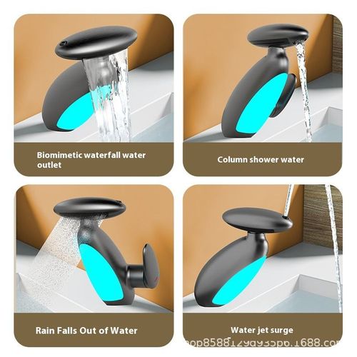 New Design Best Price of LED Ambient Light Wash Basin Pull Out Lavatory Basin Faucet Bathroom Faucets