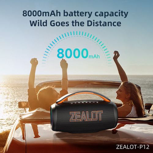 ZEALOT P12 60W High Volume for Bluetooth Speaker Portable Waterproof RGB Lighting High Quality Colorful Lights for Home Use