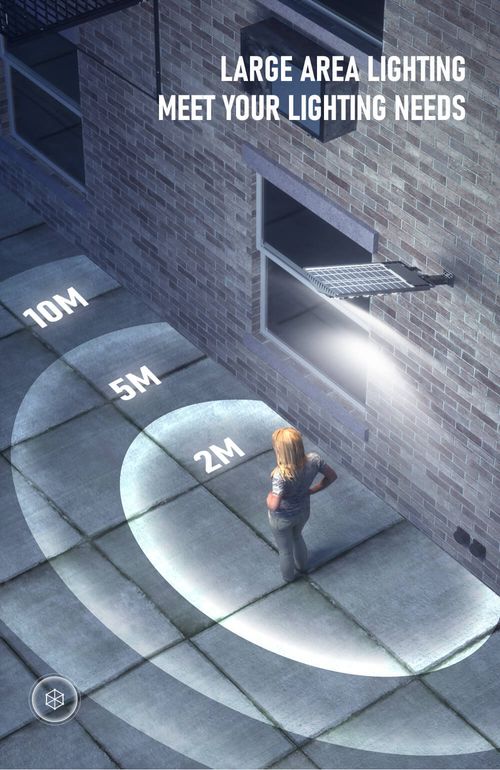 Outdoor Solar Street Lights PIR Motion Sensor LED Solar Lampe IP65 Waterproof Lampadaire Solaire