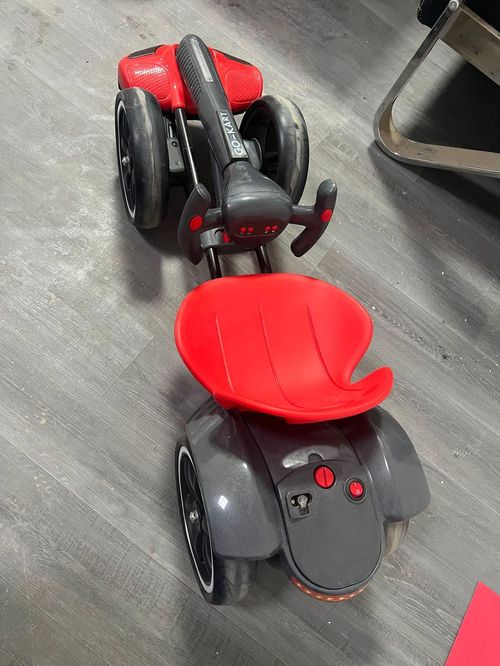 No Installation of Children's Go-kart Electric Four-wheeler Folding Can Sit People Portable Children's Toy Car