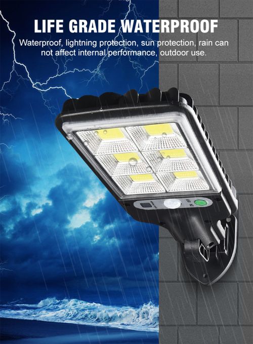 Wall-Mounted Human Induction Motion Sensor Solar Lights Outdoor Street With Remote Control