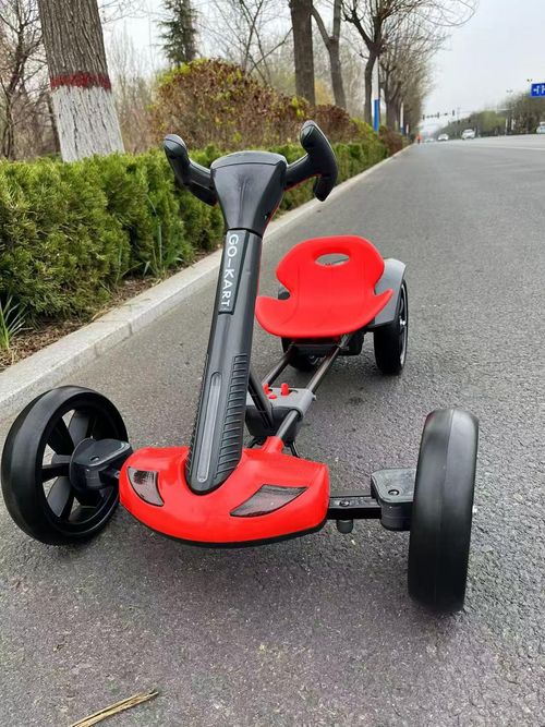 No Installation of Children's Go-kart Electric Four-wheeler Folding Can Sit People Portable Children's Toy Car