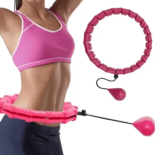 Intelligent hula hoop with removable weights Ideal for exercise, fitness and weight loss