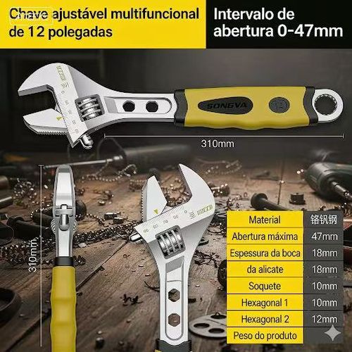 Chave ajustável multifuncional
