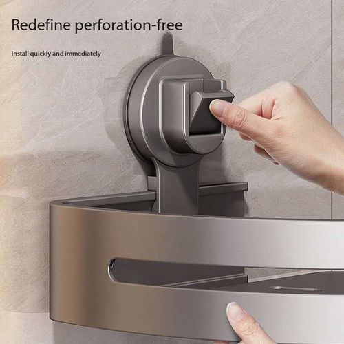 Bathroom, toilet and kitchen storage rack, draining washbasin, household wall, no-drilling suction cup, tripod