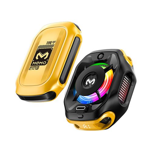 Back-mounted mobile phone heat sink, live-streaming while binge-watching TV series, rapid air cooling for the device, external cooling device for refrigeration of the phone, semiconductor freezing heat sink, AI intelligent temperature control, digital display, magnetic suction, independent battery cooling.